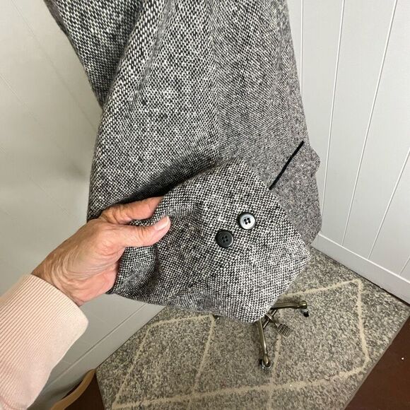 Vintage Hunt Club Women’s 6 Grey Wool Blend Peacoat Blazer Jacket 3 Button - Picture 8 of 16
